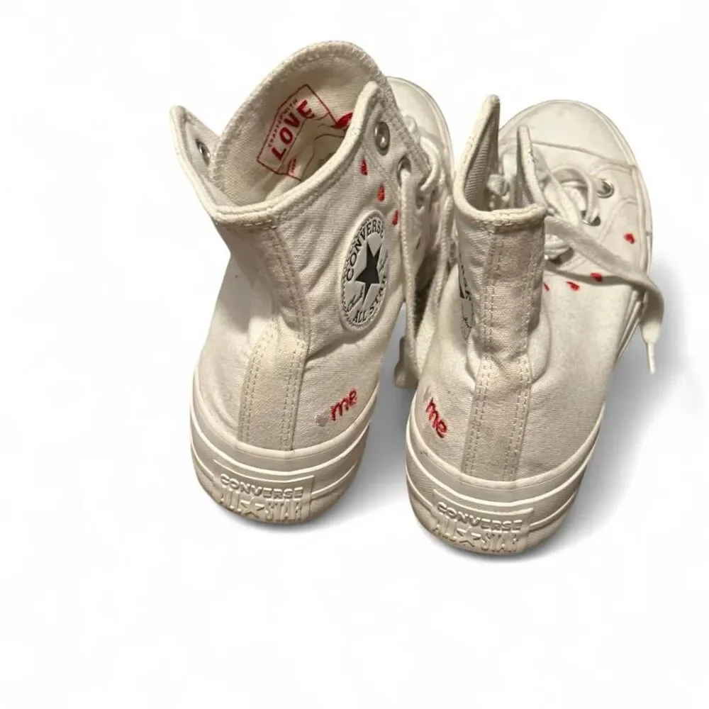 Converse Women's White and Cream Trainers